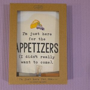 Mud Pie Cheese and Grapes Tea Towel And Spreader Set